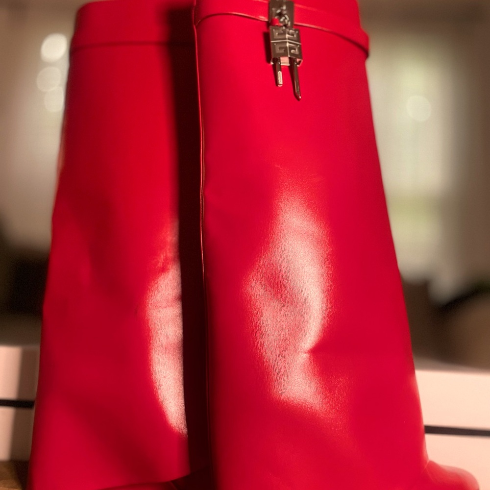 Givenchy Shark Lock boots in leather